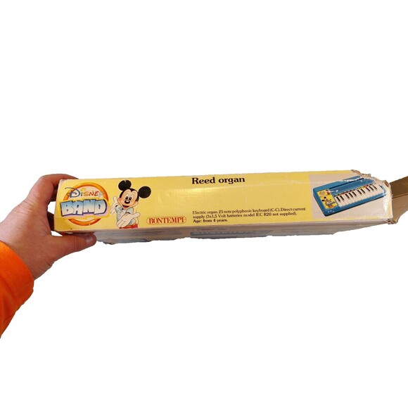 VTG DISNEY BAND MICKEY MOUSE REED ORGAN 7 NOTE BONTEMPI MADE ITALY 80s Keybaord - Picture 6 of 16